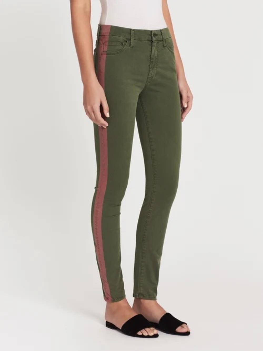 Mother Denim The Looker Skinny Jeans Fatigue Red - Size 29 - GUC